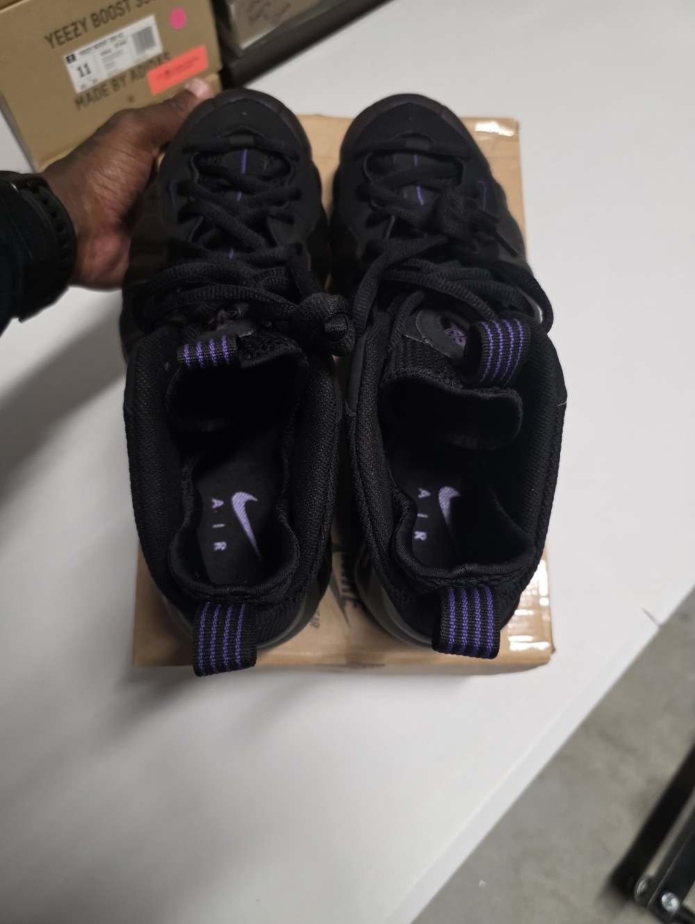 Nike Air Foamposite One Eggplant Black Purple 314996-051 Men's 2009 - Sz 11 - Picture 6 of 10